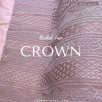 Kain Brokat Lace Crown Warna Dusty Purple