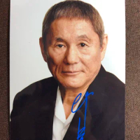 hand signed Kitano Takeshi autographed photo 5*7 free ship 102019Z9