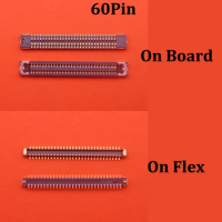 5Pcs LCD Display Screen Flex FPC Connector Plug Contact For Huawei P20 Pro Mate 20 RS Mate20Pro MT20 P20Pro Mate20 Board 60 Pin