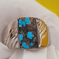 Cincin Batu Akik Pirus Persia Asli Kwalitas super