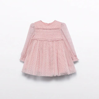 ชุดกระโปรงเด็ก Shimmer tulle dress Pink