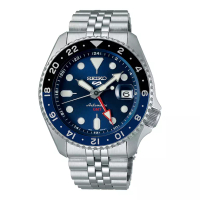 Seiko Jam Tangan Pria Seiko 5 Sports SSK003K1 SKX Sports Style GMT Batman Automatic Blue Dial Stainl