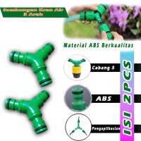 Isi 2 Pcs Sambungan Selang Air Cabang 3 Arah Model Y Quick Release - Sambungan Quick Release 3 Way