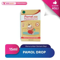 Pamol Paracetamol Drop untuk Menurunkan Demam Bayi (15 ml)