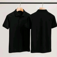 Mall ZEKE A0016 Lelaki Klasik Lengan Pendek Baju Solid Color Short Sleeve Polo Shirt 210GM/m