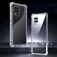 For Xiaomi Mi 10 Lite 5G Case Mi 10 Lite Shockproof Soft Tpu Silicone Case For Xiaomi Mi 10 Lite Clear Transparent Phone Cases