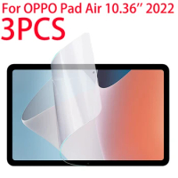 3PCS PET Soft Film Screen Protector For OPPO Pad Air 10.36 inch 2022 Protective Film For OPPO Pad Air 10.36