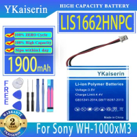 YKaiserin 1900mAh Replacement Battery LIS1662HNPC (SP 624038) For Sony WH-XB900N WH-XB910 WH-1000xM3 WH-1000MX4 WH-CH710N/B