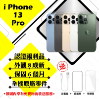 【Apple 蘋果】A級福利品 iPhone 13 PRO 128G 6.1吋 智慧型手機(外觀8成新+全機原廠零件)