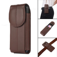 Leather Flip Phone Case For Vivo X Fold3 Pro 5G Belt Waist Bag For vivo X Fold 3 Fold2 Holster Pouch Holder Capa For VIVO X Note