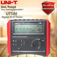 UNI-T UT586 Leakage Protection Switch Tester, Digital RCD Tester, Digital Hold Connection Check Lock Test Function LCD Backlight