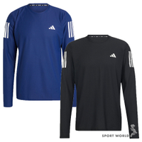 Adidas 長袖上衣 男裝 袖口拇指洞 排汗 反光 藍/黑【運動世界】IM5412/IN1486