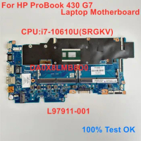 DA0X8LMB8D0 For HP ProBook 430 G7 Laptop Motherboard With i7-10610U CPU Mainboard L97911-001 100% Test OK