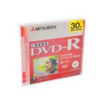 【MITSUBISHI 三菱】錄畫用 8cm DVD-R 可列印式1.4GB SONY手持攝影機可用 小光碟(30片)