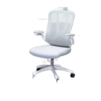 White Office Chair, Fashionable Ergonomic Chair, Rotating Lifting Computer Chair, Breathable