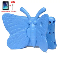3D butterfly Shockproof Stand Case For iPad 2 3 4 Case Childen Kids EVA Shockproof Cover for iPad 2/3/4 Tablet Case funda + Film