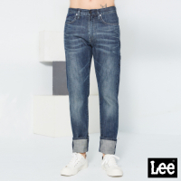 Lee 男款 726 中腰標準小直筒牛仔褲 中深藍洗水