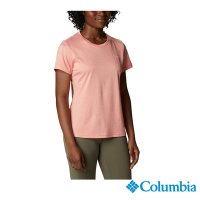 Columbia 哥倫比亞 女款-Columbia Hike 快排短袖上衣-粉紅UAR98050PK