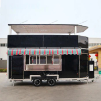 Customized mobile double decker food truck