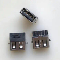 (3PCS)New original USB2.0 jack interface 4Pin reverse plug with fixed foot black rubber core