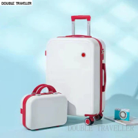 20/22/24/26 inch travel suitcase on wheels,fashion Women trolley luggage set,girl student rolling luggage carry on cabin bag