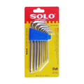 Solo CRV908 ประแจหกเหลี่ยมหัวบอลแบบมิล (แพ็ค 8 ชิ้น)