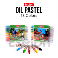 krayon / crayon oil pastel 18 warna eselon Stationery
