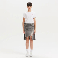 【LEVIS】女款 牛仔裙 ROCK&ROLL系列 破壞裙襬設計 丹寧牛仔長裙 熱賣單品 002Y9-0000