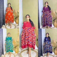 Daster maura cap malaman ori jumbo LD 140cm bahan rayon premium Busui Dress