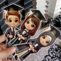 PIALA WISUDA AKRILIK KADO WISUDA HADIAH WISUDA lengkap dengan mika