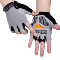 Exercise Half Finger Gloves Breathable Shock-absorbing Half Finger Gloves for Men Women Ideal for Mtb Road Biking Sports Cycling