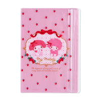 小禮堂 美樂蒂 B6手帳專用夾鏈袋 (粉色款) 4550337-752562