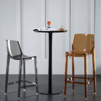 Transparent bar chair net red bar chair Nordic high stool acrylic high stool home high chair bar stool bar stool bar stools