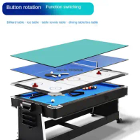Billiard table home indoor multi-function black billiard table table ice hockey table tennis conference table four in one