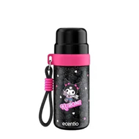 Ecentio Kuromi Black Series Botol Minum aesthetic tumbler tahan panas dingin 24 jam portabel tumbler