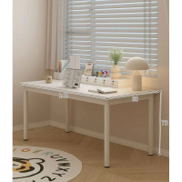 書桌書架一體辦公桌子（優雅白單桌140*60CM）