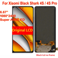 Original AMOLED LCD Display Touch Screen Digitizer Assembly Glass Sensor Pantalla For Xiaomi Black Shark 4S BlackShark 4S Pro