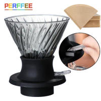 Immersion Coffee Dripper Switch Pour Over Dripper Immersion Dripper Switch Coffee Maker Glass Coffee Filters V02 Set