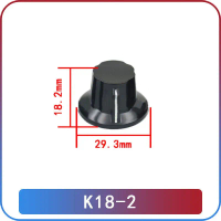 Núm chiết áp, vật liệu Bakelite, núm chuyển đổi băng KCZ KCT Quay, kích thước 6mm, K18-1, K18-2, K18