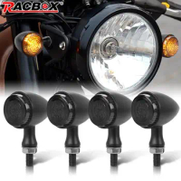 10mm Motorcycle Turn Light Front LED Driving Lamp for Yamaha Ducati Hyosung Aprilia Buell Side Marker Lighting Amber Indicator