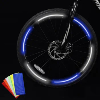 1Pcs Bicycle Wheel Reflective Stickers MTB Bike Steel Ring Highlight Reflective Sticker Rim Sticker Cycling Equipment Accessorie