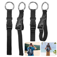 1-5Pcs Backpack External Strap with Release Buckle Backpack Jackets Gripper Anti-Theft Suitcase Carrier Strap Outdoor Small Tool