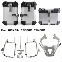 For HONDA CB500X CB400X Motorcycle Side Panniers Rack Frame Top Box Case Saddlebag Bracket Pannier Stainless Steel Luggage Racks