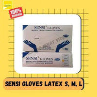Sensi Gloves Latex Powdered / Sarung Tangan Medis Bedak Latex LATEX - M
