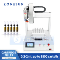 ZONESUN ZS-EL221 Automatic Filling Machine 0.2-2ml liquid Essential Oil Vial Syringe Small Scale Filler Machine