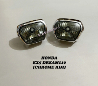 EX5 DREAM 110 Carb/Fi Chrome RIM Head Lamp - Tinted #lampu depan ex5110 dream110 ex5-dream110 fi car