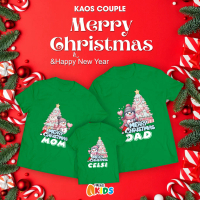 KAOS ATASAN NATAL COUPLE KELUARGA TAHUN BARU BISA COUPLE ANAK DEWASA FREE FOTO & NAMA BAHAN KATUN CO