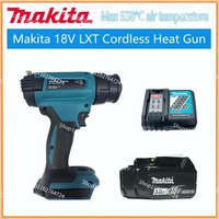 Original Makita DHG181 18V Cordless Heat Gun Max 550°C 200L/Min Lithium Battery High Power Portable Heat Shrink Film Baking Gun