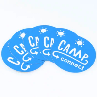 Free delivery Custom logo printed reflective sticker paper waterproof self adhesive promotional stickers ----DH12276