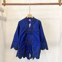 Lausboutique-Kebaya Kartika- Motif Serintik-Kebaya Bordir Handmade Beads Tafeta [Hanya Atasan] L Ser
